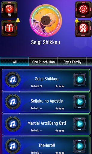 Android application EDM Magic Saitama Tiles Hop screenshort