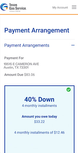 Texas Gas Service Screen 3