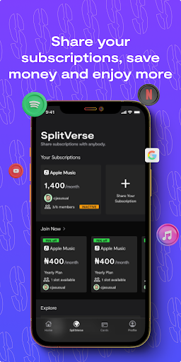 SplitCash Screen 2
