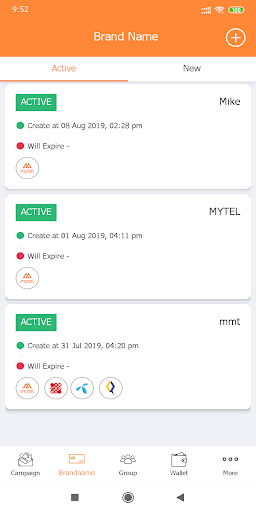 My SMS Screen 3