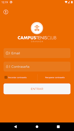 Android application Campus Tenis Club Granada screenshort