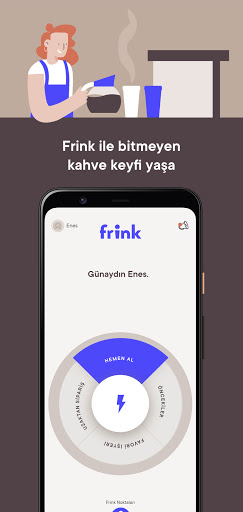 Android application Frink - Kahve Üyeliği screenshort