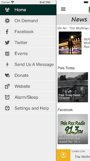 Rez Radio App Screen 3