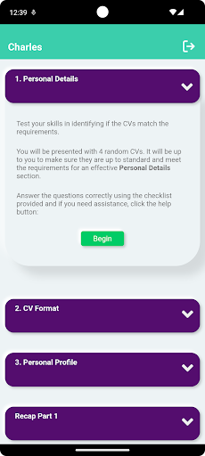 EmployABLE - CV writing tips Screen 2