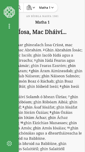An Bíobla Naofa (Irish Bible) Screen 3