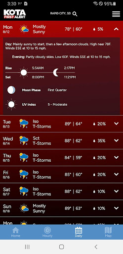 Screenshot of KOTA First Alert