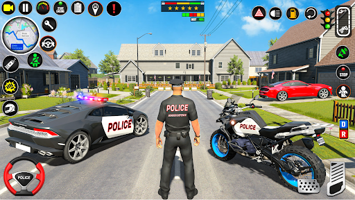 Android application Police Motor Bike Crime Chase screenshort