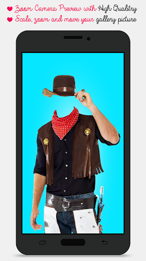 Android application Cowboy Photo Dresses screenshort