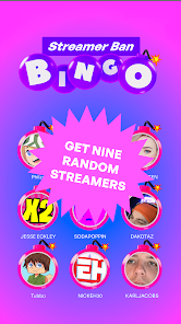 Streamer Ban Bingo 1.0 APK + Mod (Unlimited money) إلى عن على ذكري المظهر