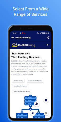 GoSSDHosting - Web Hosting App Screen 3