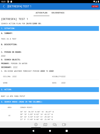 CAAM SRUApp Screen 3