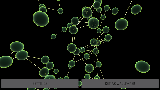 Crystal Particle Plexus 3D Liv Captura de pantalla