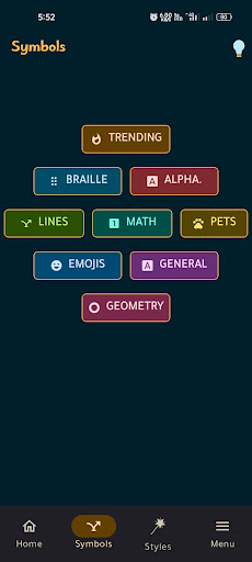 Fancy Symbols-Text decorator Screen 2