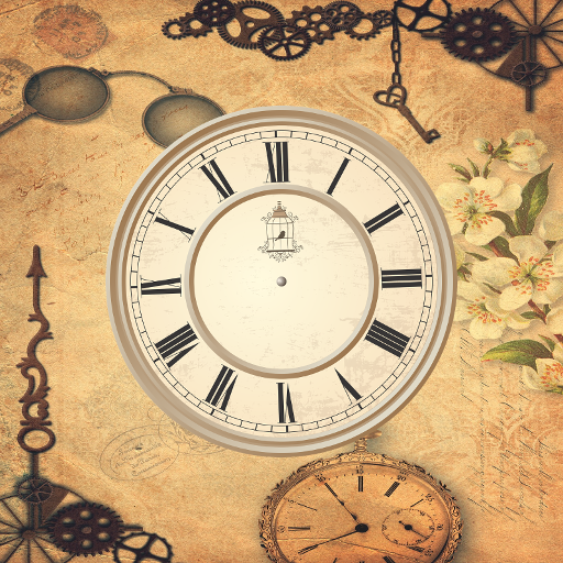 Beautiful Analog Vintage Clock  Icon