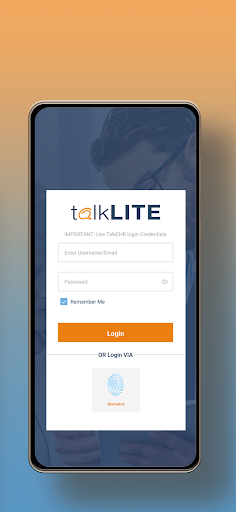 Android application talkLITE screenshort