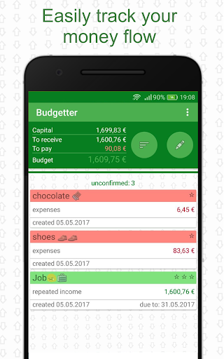 Android application Budgetter - Budget Planer screenshort
