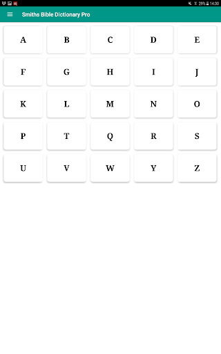 Android application Smith's Bible Dictionary Pro screenshort