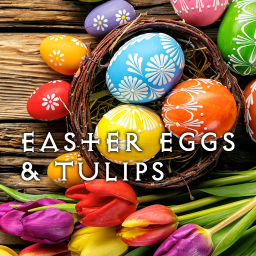 Easter Eggs & Tulips Theme logo