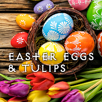 Easter Eggs & Tulips Theme