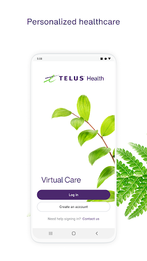 Android application TELUS Health Virtual Care screenshort
