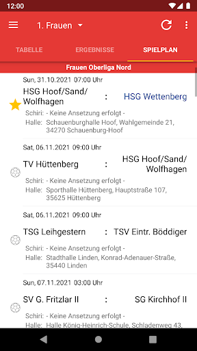 HSG Wettenberg Screen 2