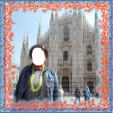 Milan tour selfie photo frames icon