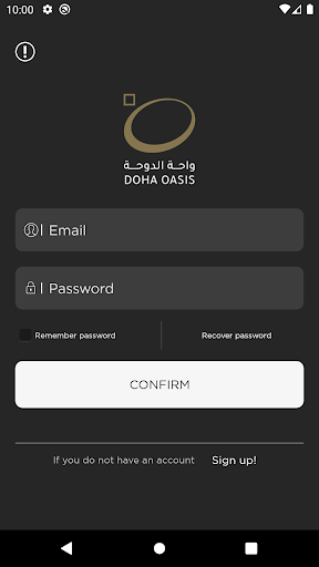 Android application Doha Oasis Padel screenshort
