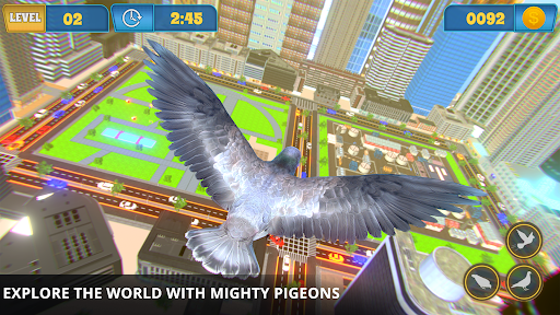 Flying Pigeon Bird simulator Screen 2