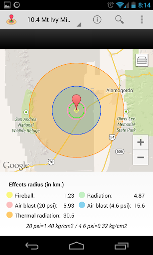 Android application NukeBlast - Nuclear explosion screenshort