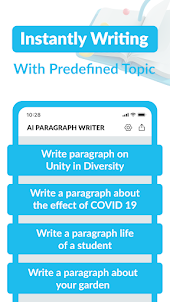 AI Paragraph Generator, Writer