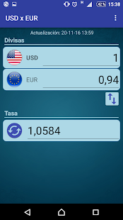 Conversor Dólar USA Euro Screenshot