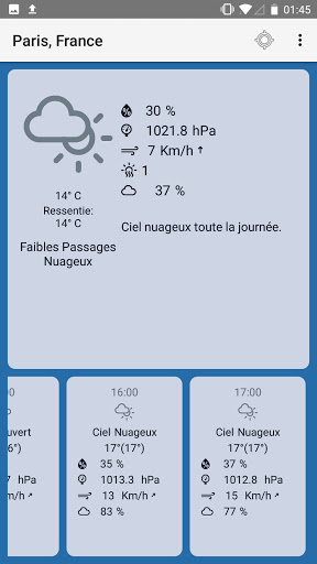 Aperçu de l'application