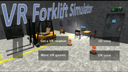 Android application VR Forklift Simulator Demo screenshort