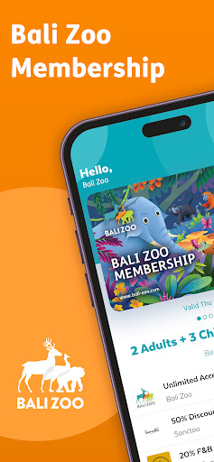Android application Bali Zoo Membership screenshort