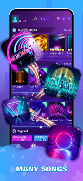 Music Blade: EDM Rhythm Sword 4.5 APK + Mod (Unlimited money) untuk android