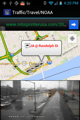 Android application Michigan Traffic Cameras screenshort