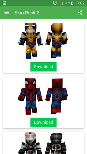 Skins Superhero for Minecraft