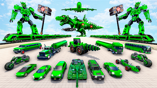 Army Bus Dragon Robot Car Game 2.4 screenshots 1