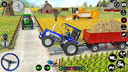 jogando farmer sim 2018 jogo de trator, caminhão e fazenda plantação 