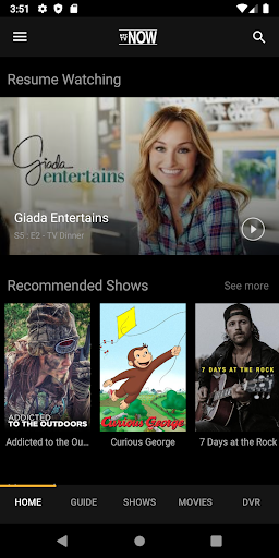 Screenshot of HTC TV NOW