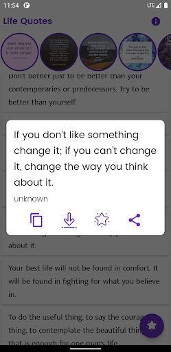 Life Quotes and Sayings Screen 3