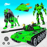 Flying Tank Robot Lion Game icon