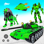 Flying Tank Robot Lion Game Apk