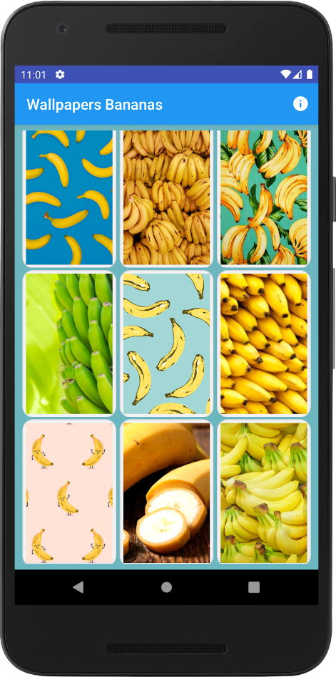 #4. Bananas Wallpapers (Android) Ved: Clean Code Dev