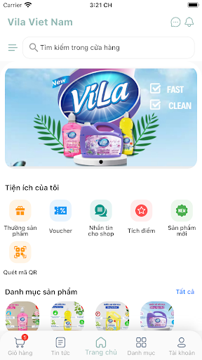 Android application ViLGroup screenshort