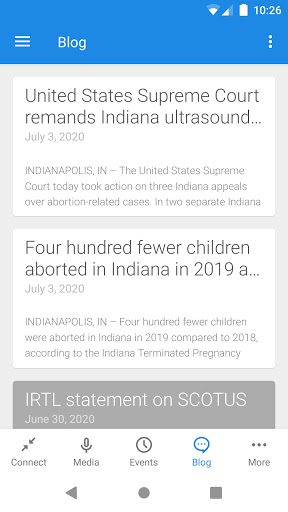 Indiana Right to Life Screen 3