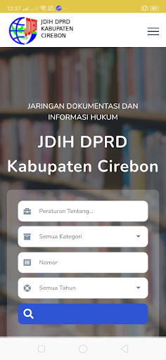 Android application JDIH DPRD Kab. Cirebon screenshort