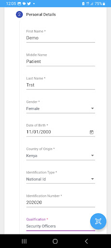 Ecare Africa Scan Screen 2