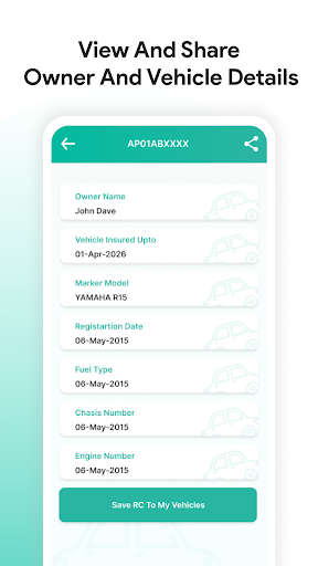 RTO Vehicle Information screenshot 3