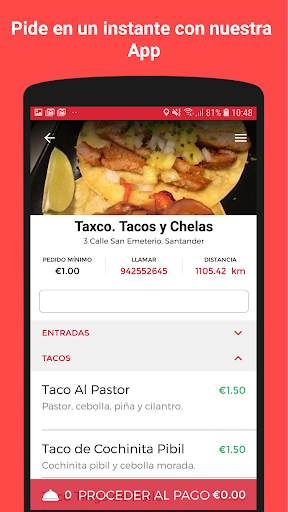 Android application Taxco. Tacos y Chelas screenshort